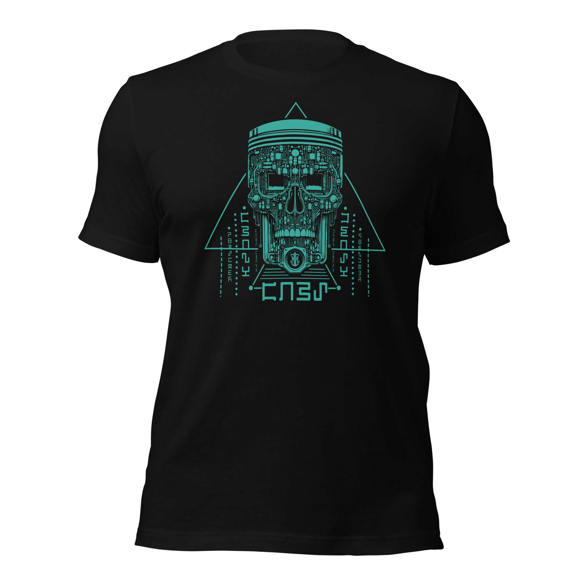 Buy a T-shirt with a skull piston (Crazy Cars)